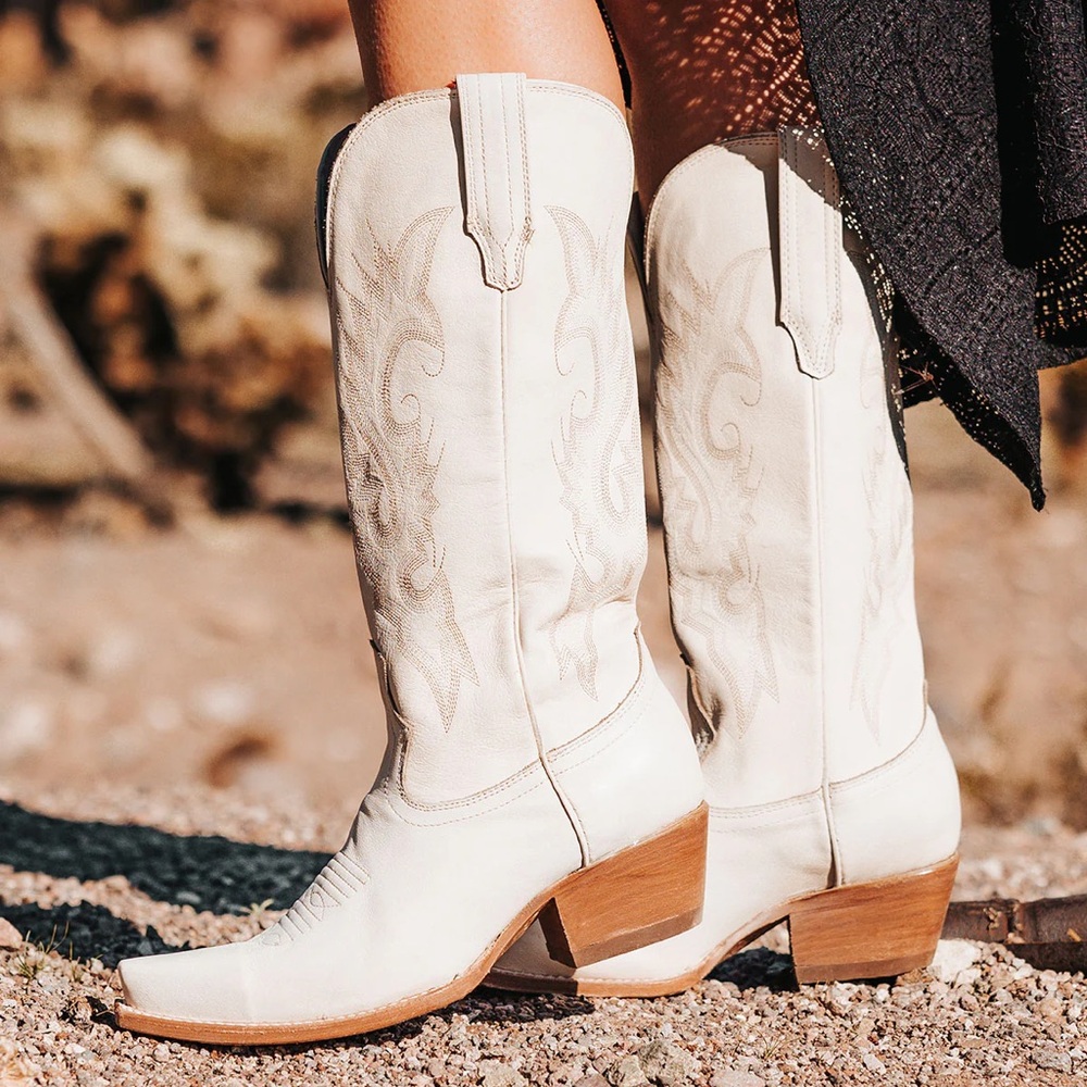 Freebird Woodland Cowboy Boots in Beige
